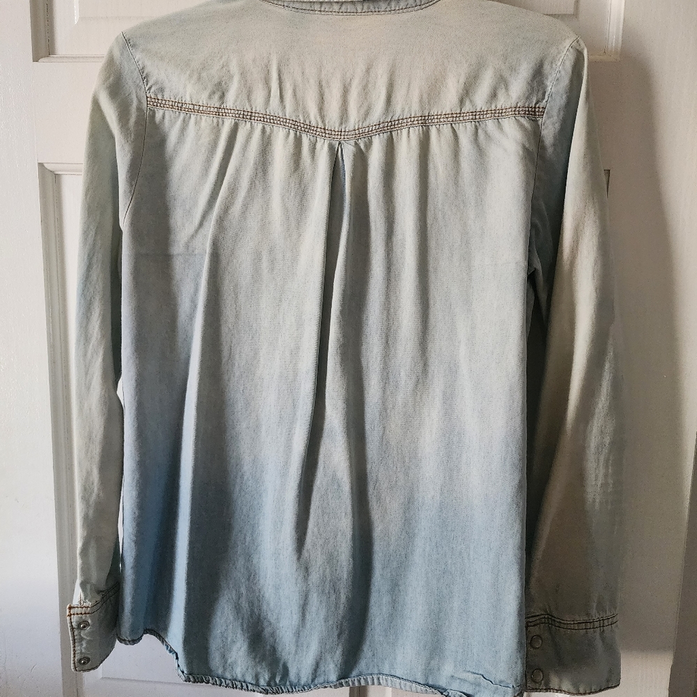 Denim Button Up Top - Picture 4 of 5